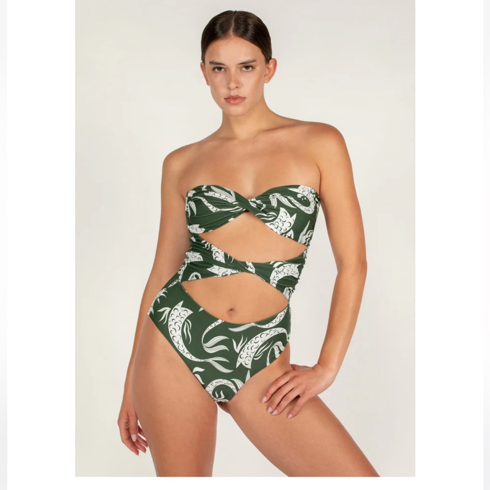 Mikoh Estella One Piece Serpetine Swimsuit Retails $234
